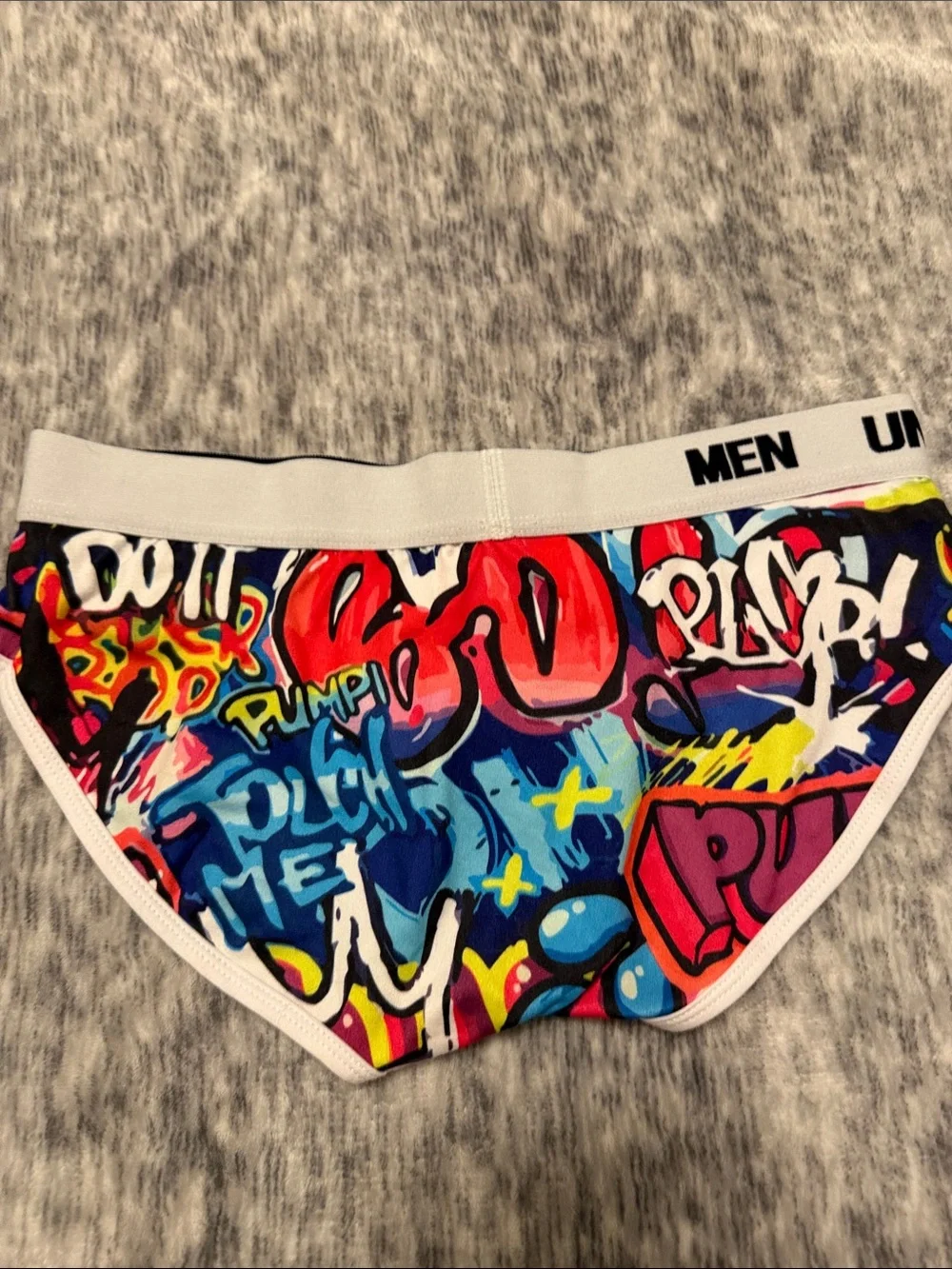 PUMP! Colorful Graffiti Print Briefs